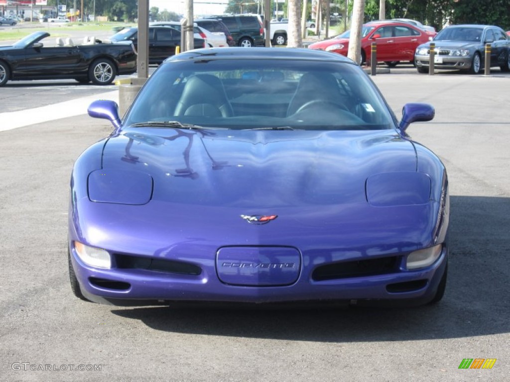 1997 Corvette Coupe - Radar Blue Metallic / Black photo #3