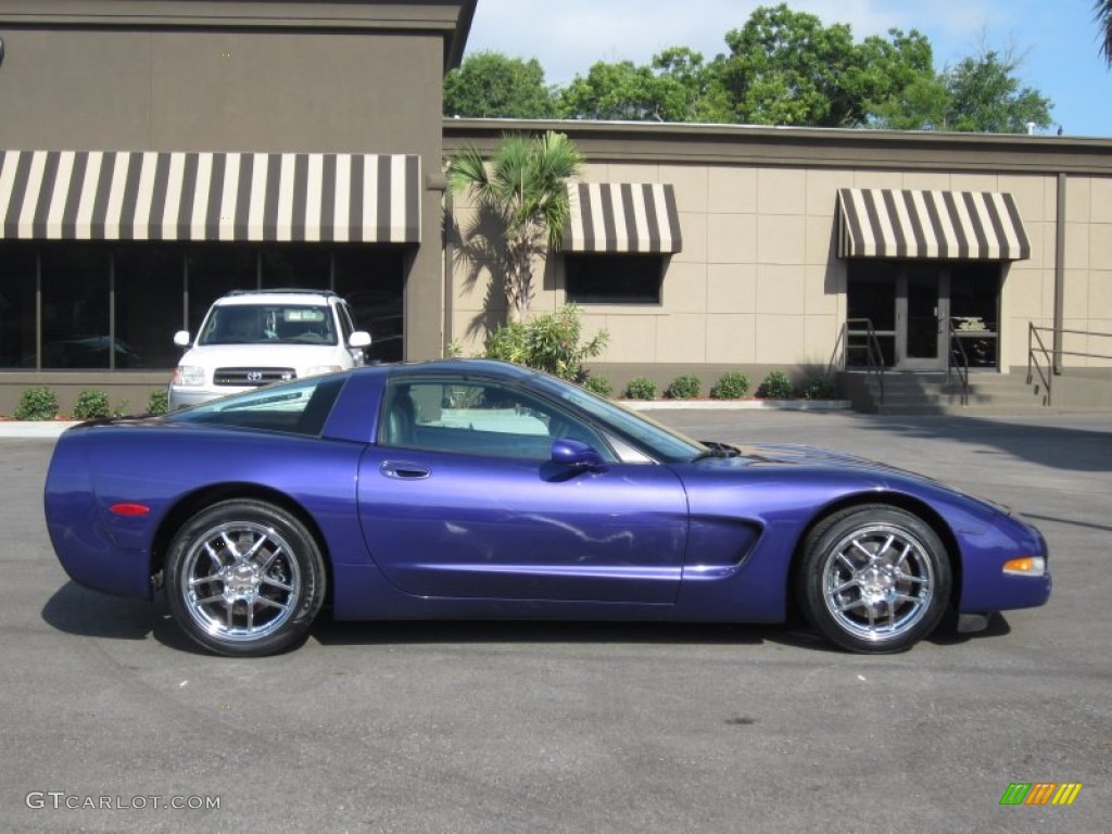 1997 Corvette Coupe - Radar Blue Metallic / Black photo #5