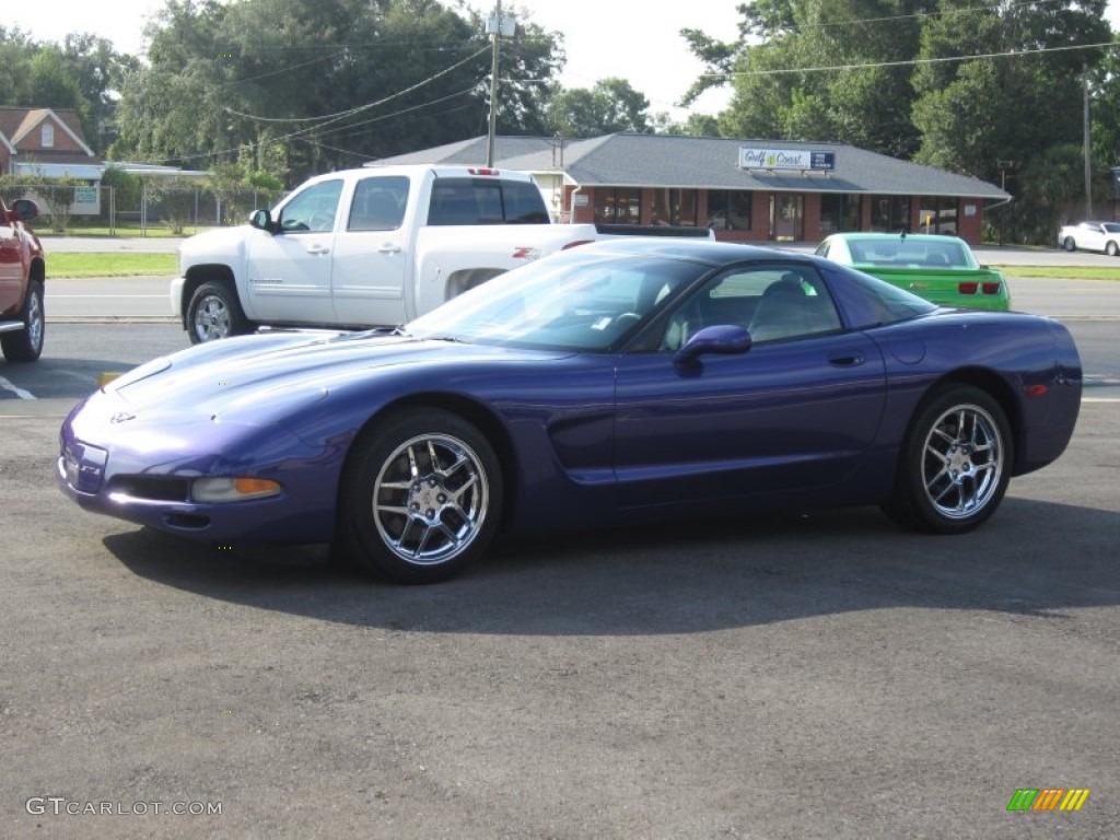 1997 Corvette Coupe - Radar Blue Metallic / Black photo #12