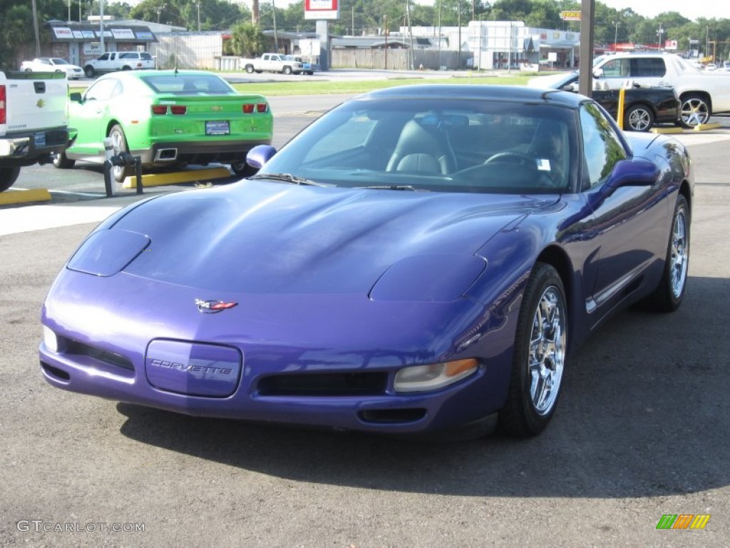 1997 Corvette Coupe - Radar Blue Metallic / Black photo #13