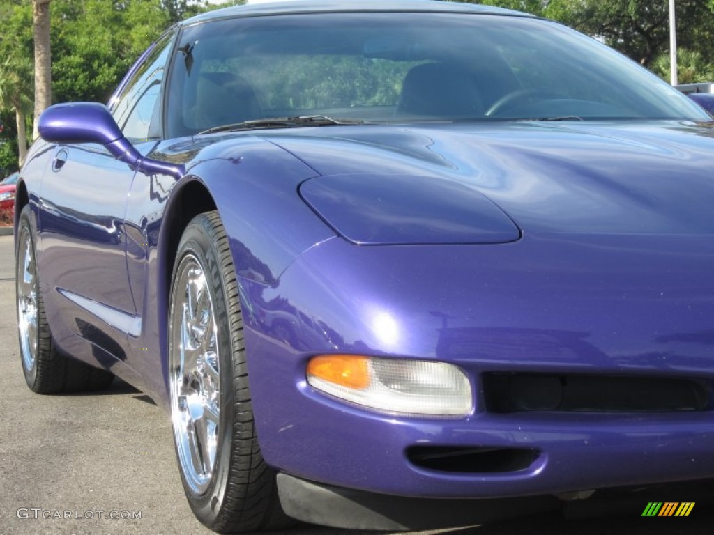 1997 Corvette Coupe - Radar Blue Metallic / Black photo #14