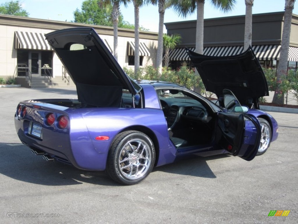 1997 Corvette Coupe - Radar Blue Metallic / Black photo #20