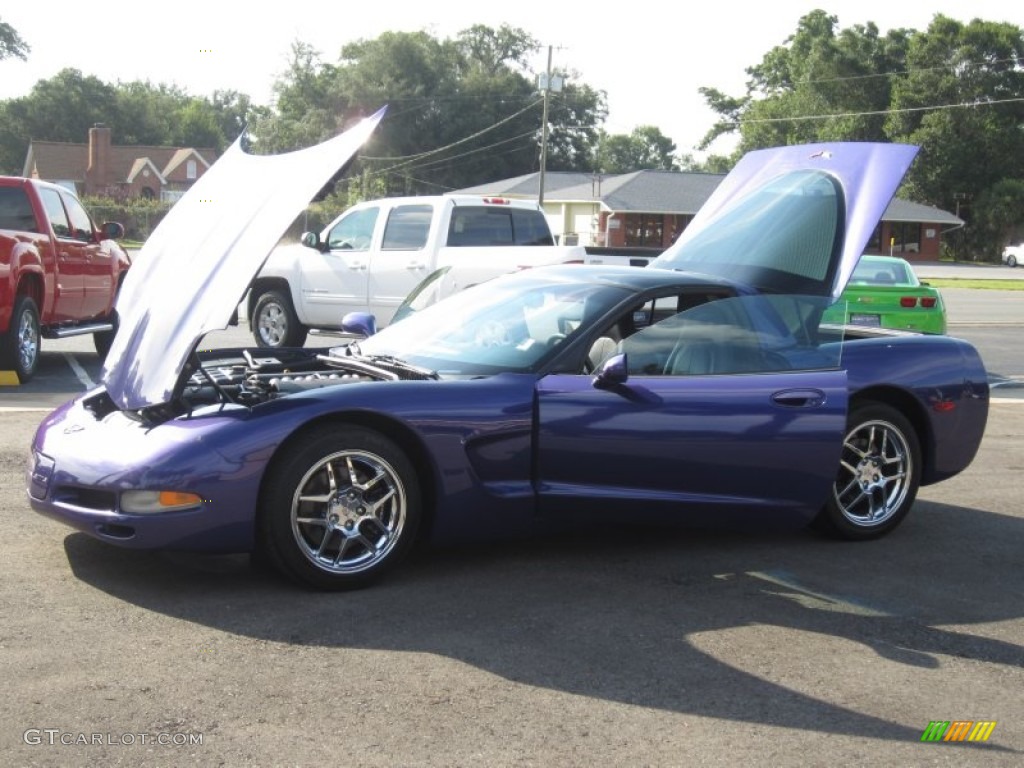 1997 Corvette Coupe - Radar Blue Metallic / Black photo #24