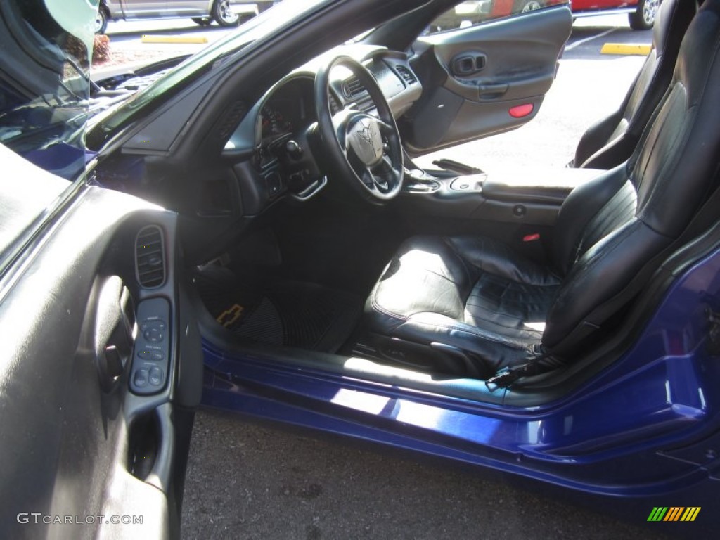 1997 Corvette Coupe - Radar Blue Metallic / Black photo #26
