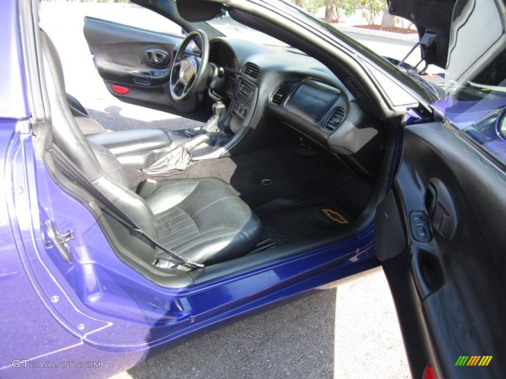 1997 Corvette Coupe - Radar Blue Metallic / Black photo #28