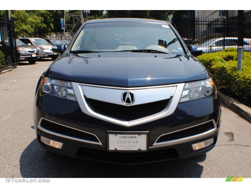 2010 MDX Technology - Bali Blue Pearl / Taupe Gray photo #2