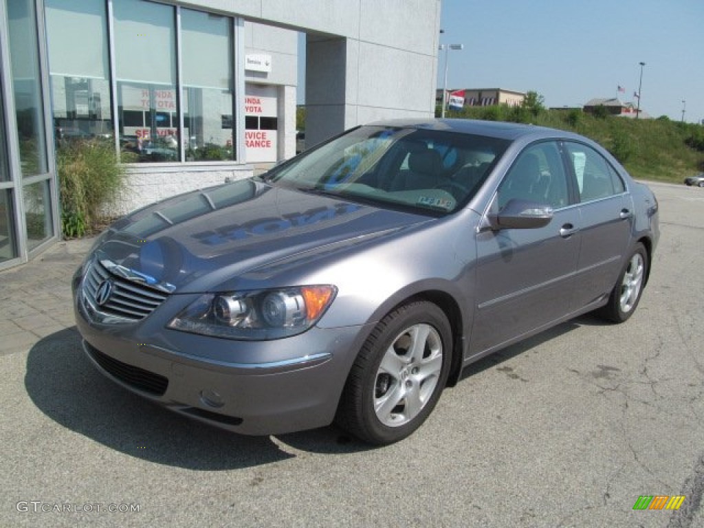 2005 RL 3.5 AWD Sedan - Lakeshore Silver Metallic / Taupe photo #2