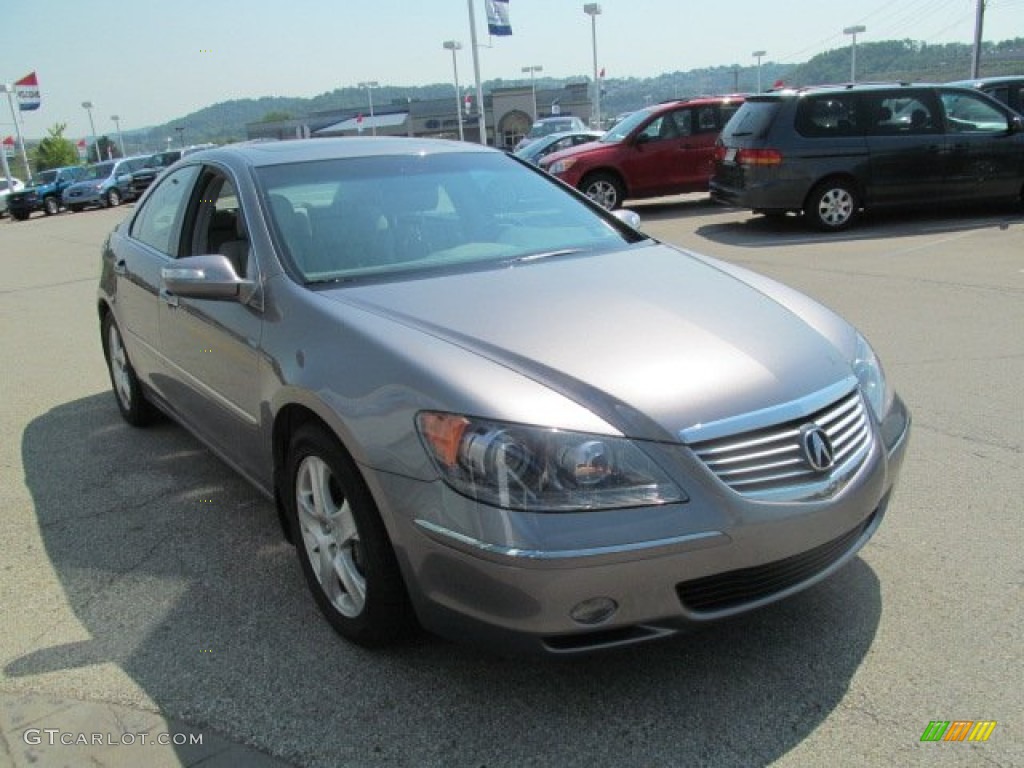 2005 RL 3.5 AWD Sedan - Lakeshore Silver Metallic / Taupe photo #10