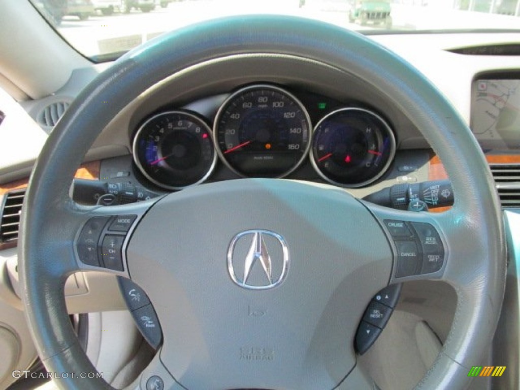 2005 RL 3.5 AWD Sedan - Lakeshore Silver Metallic / Taupe photo #17