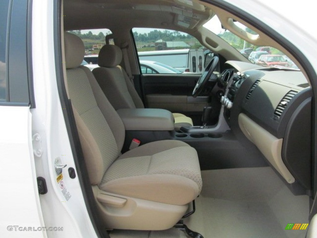 2011 Tundra TRD CrewMax 4x4 - Super White / Sand Beige photo #11