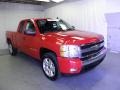 2008 Victory Red Chevrolet Silverado 1500 LT Extended Cab  photo #1