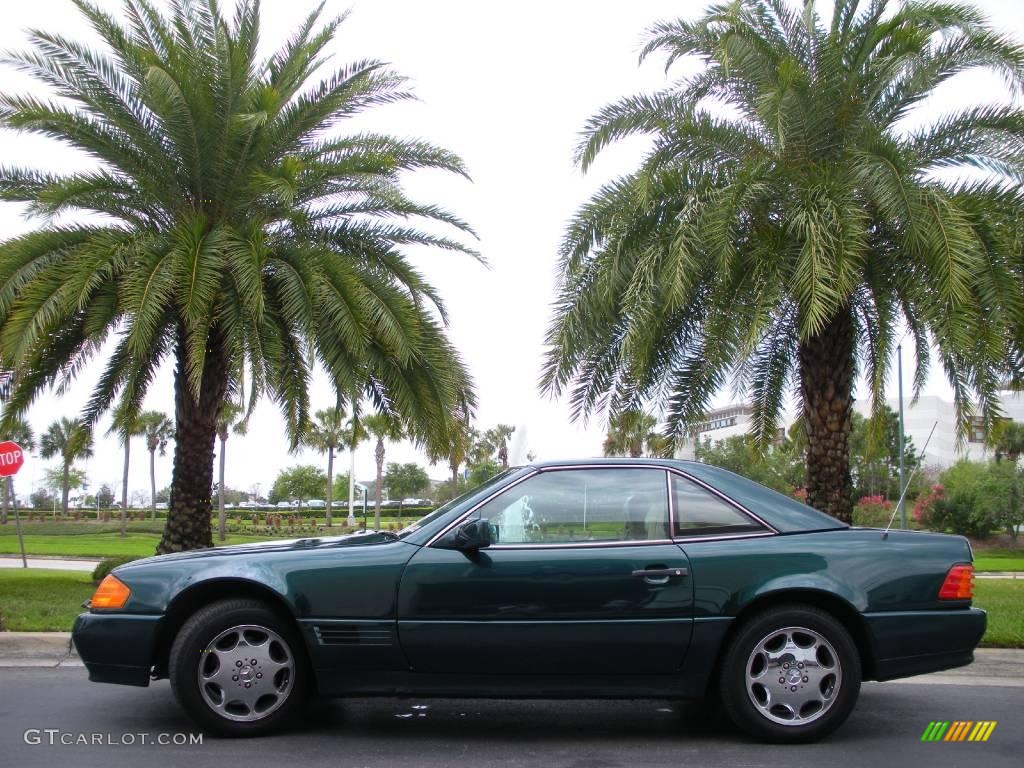 1994 SL 320 Roadster - Brilliant Emerald Green / Beige photo #1