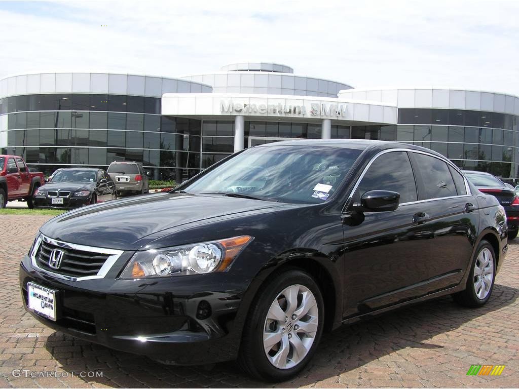 2008 Accord EX-L Sedan - Nighthawk Black Pearl / Black photo #1