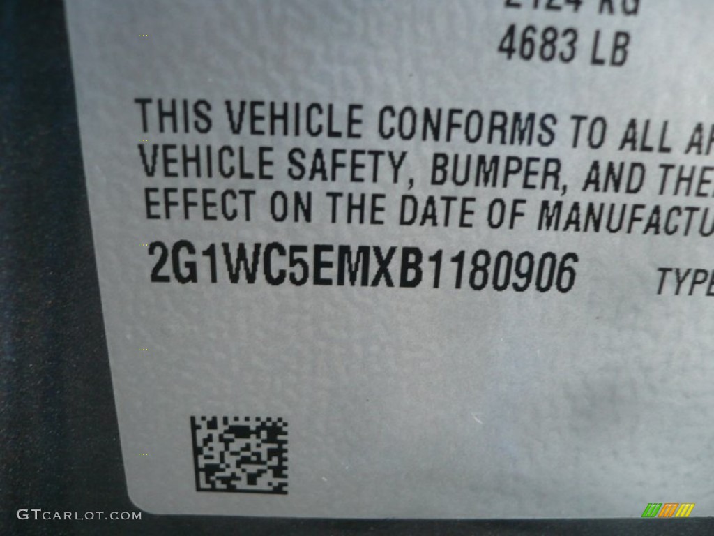 2011 Impala LTZ - Cyber Gray Metallic / Ebony photo #31