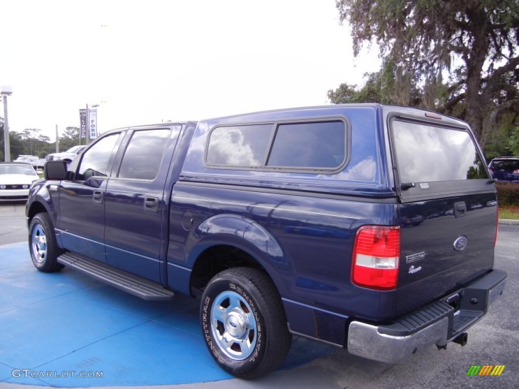 2004 F150 XLT SuperCrew - True Blue Metallic / Medium/Dark Flint photo #3