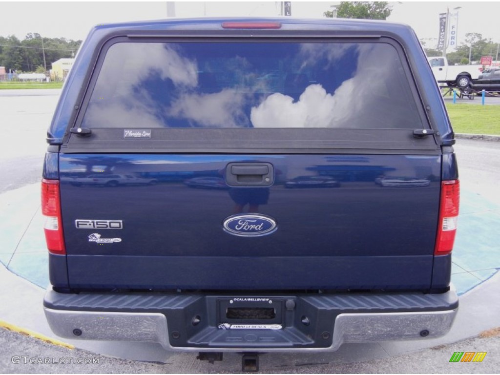 2004 F150 XLT SuperCrew - True Blue Metallic / Medium/Dark Flint photo #4
