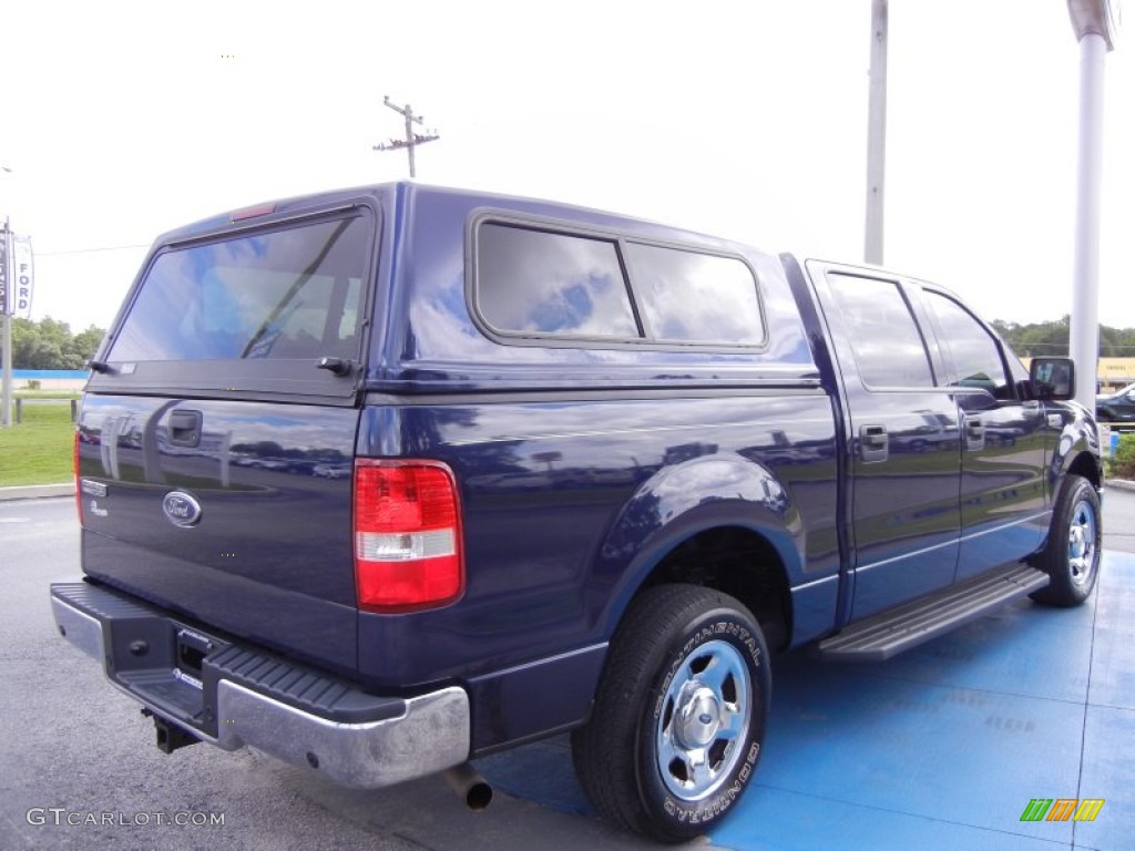 2004 F150 XLT SuperCrew - True Blue Metallic / Medium/Dark Flint photo #5