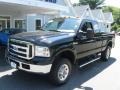 2005 Black Ford F250 Super Duty XLT SuperCab 4x4  photo #3