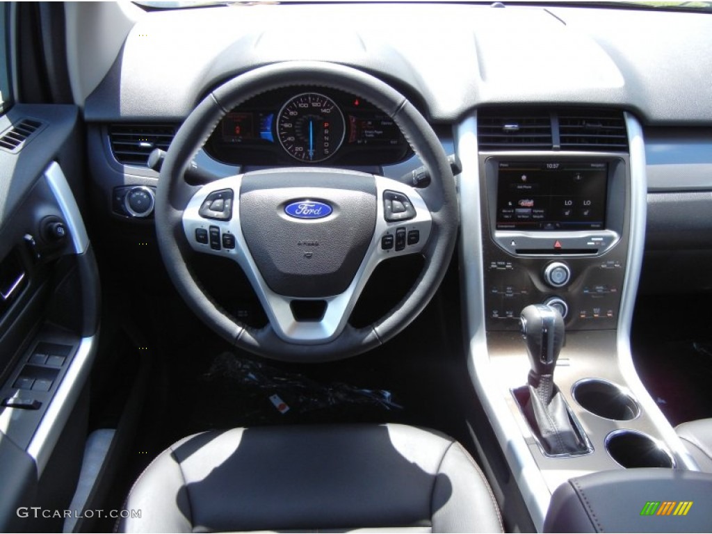 2013 Ford Edge SEL Charcoal Black Dashboard Photo #66897826