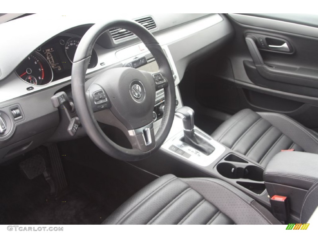 Black Interior 2010 Volkswagen CC Sport Photo #66898984