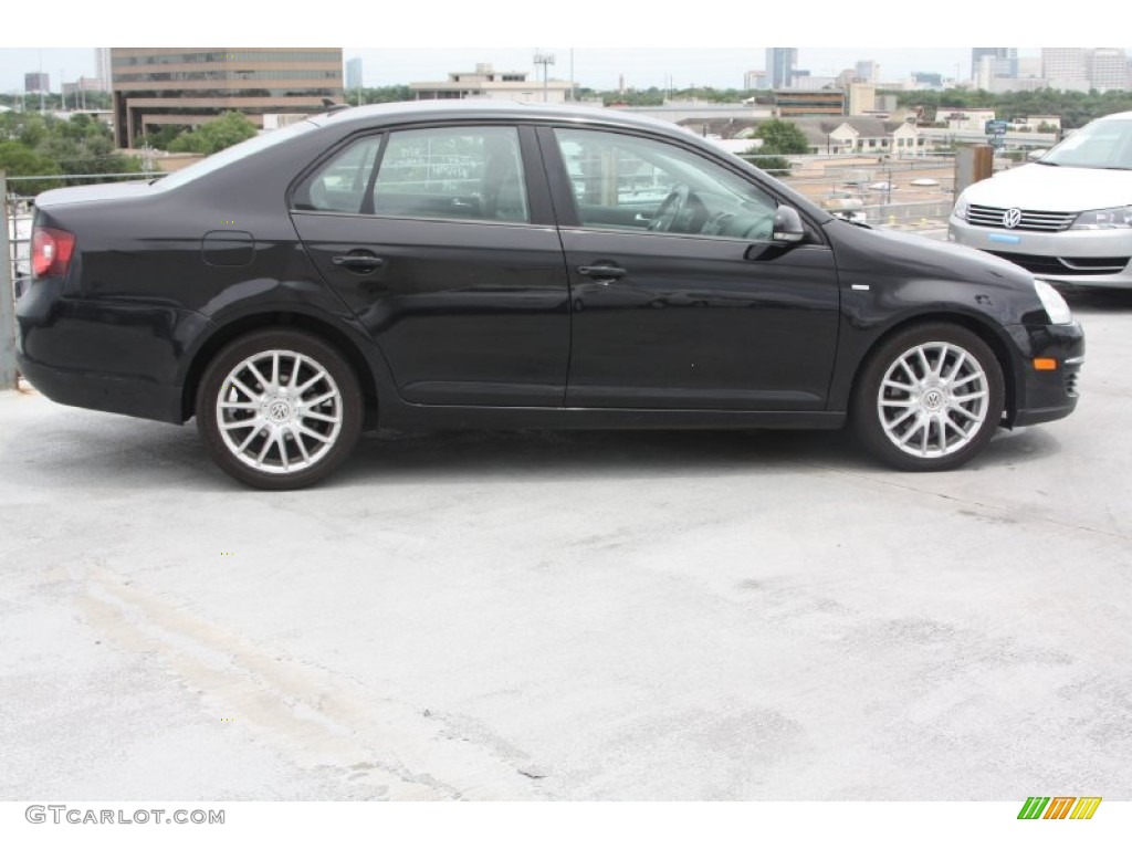 Black Uni 2009 Volkswagen Jetta Wolfsburg Edition Sedan Exterior Photo #66900099