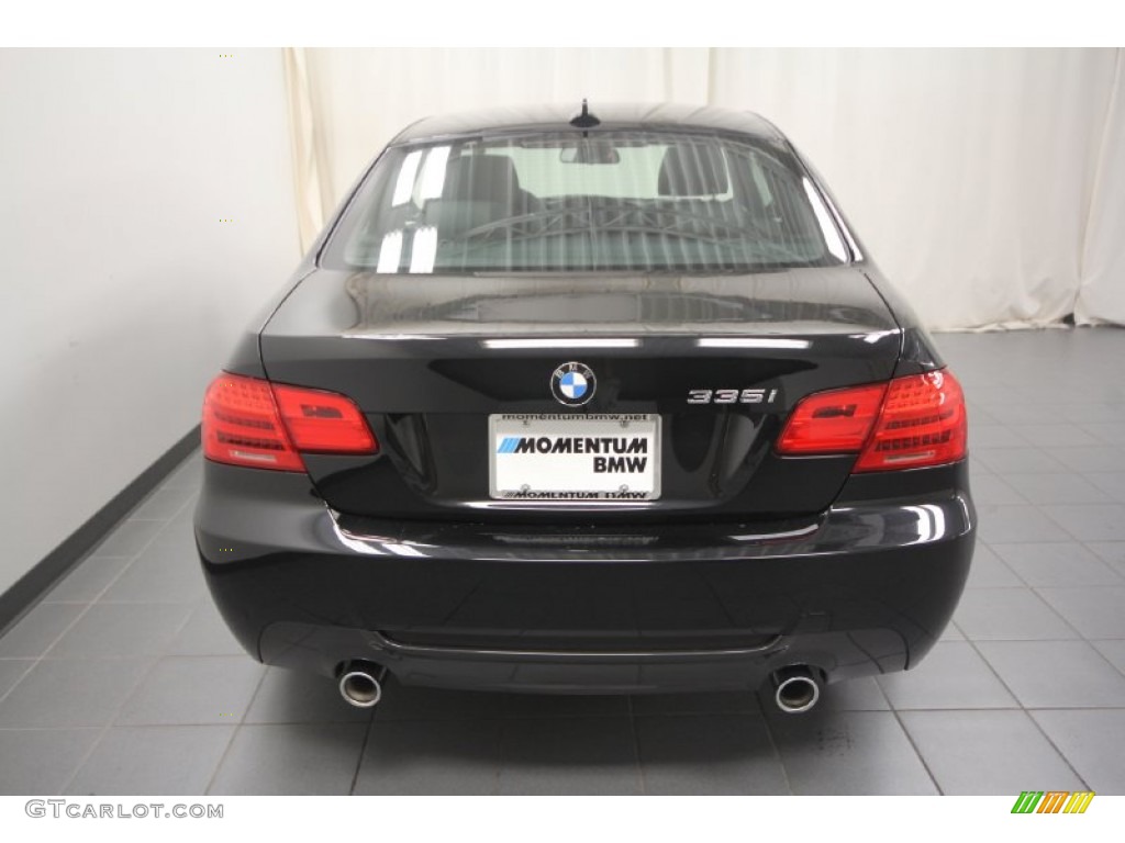 2012 3 Series 335i Coupe - Black Sapphire Metallic / Black photo #9