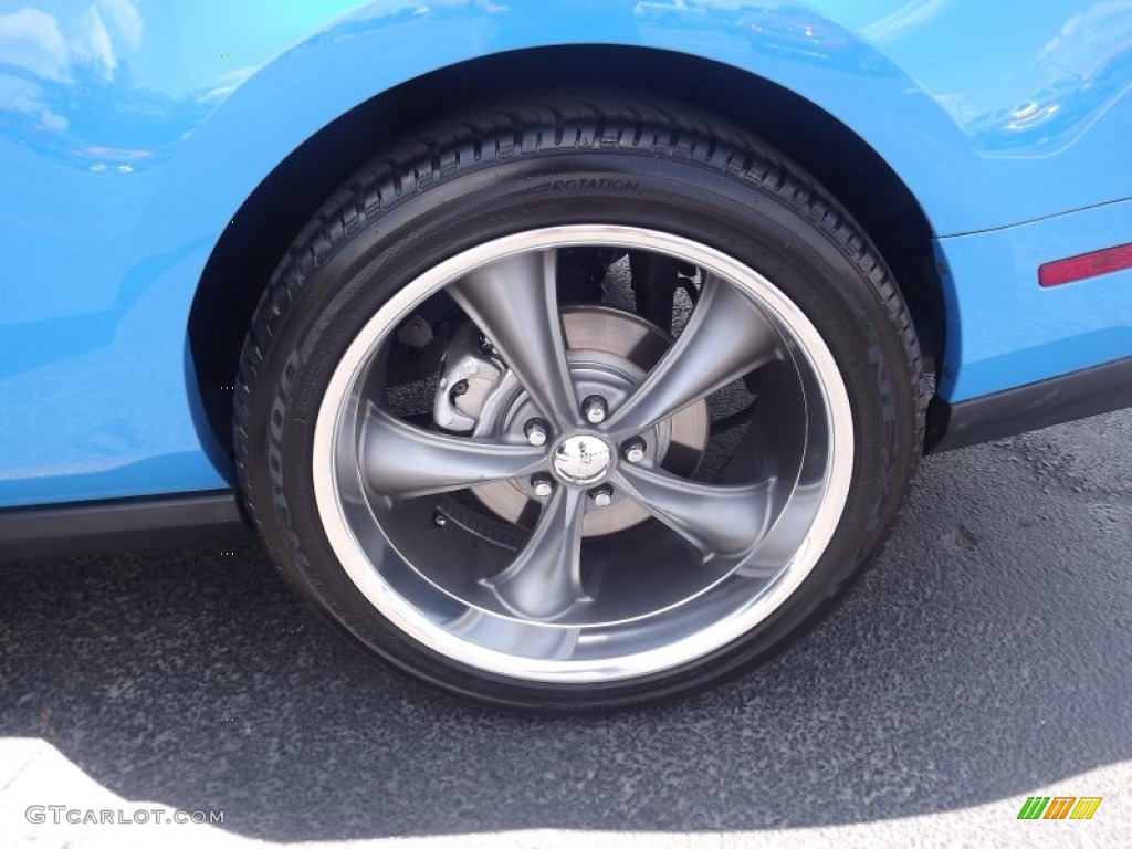 2010 Mustang GT Premium Coupe - Grabber Blue / Charcoal Black/Grabber Blue photo #16