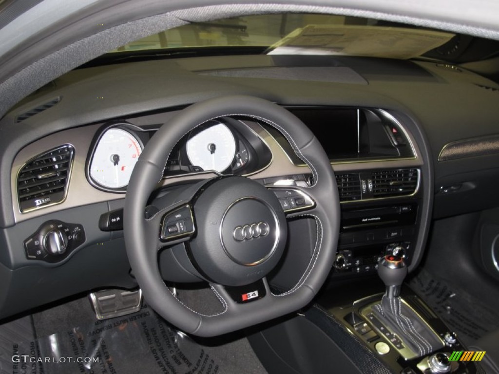 2013 Audi S4 3.0T quattro Sedan Black Dashboard Photo #66905135