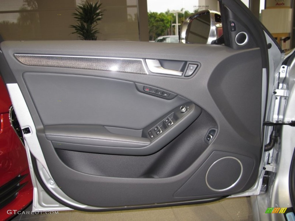 2013 Audi S4 3.0T quattro Sedan Black Door Panel Photo #66905140