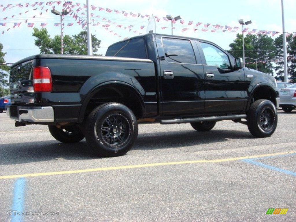 2006 F150 Lariat SuperCrew - Black / Black photo #5