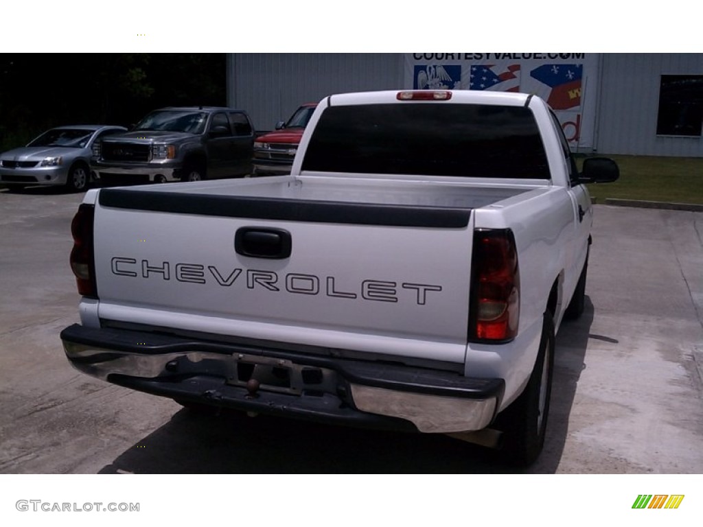 2005 Silverado 1500 LS Regular Cab - Summit White / Dark Charcoal photo #3