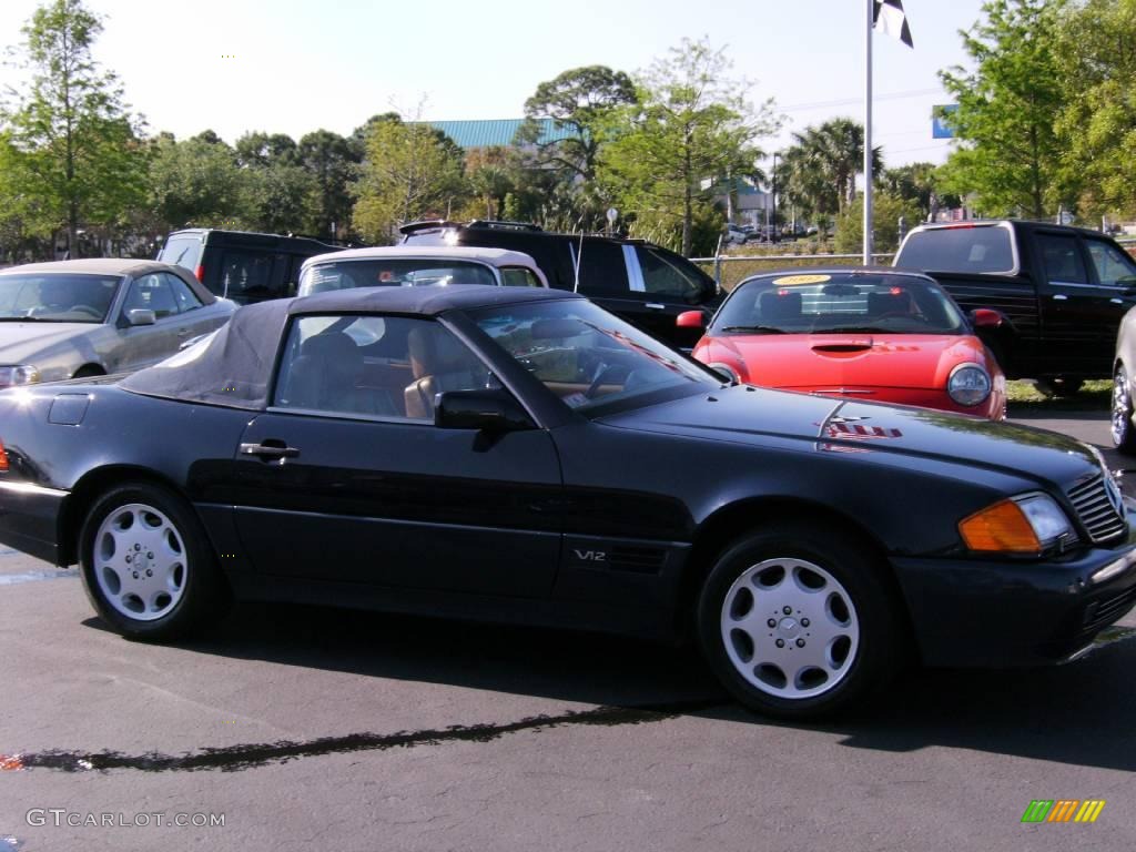 1994 SL 600 Roadster - Midnight Blue / Beige photo #27