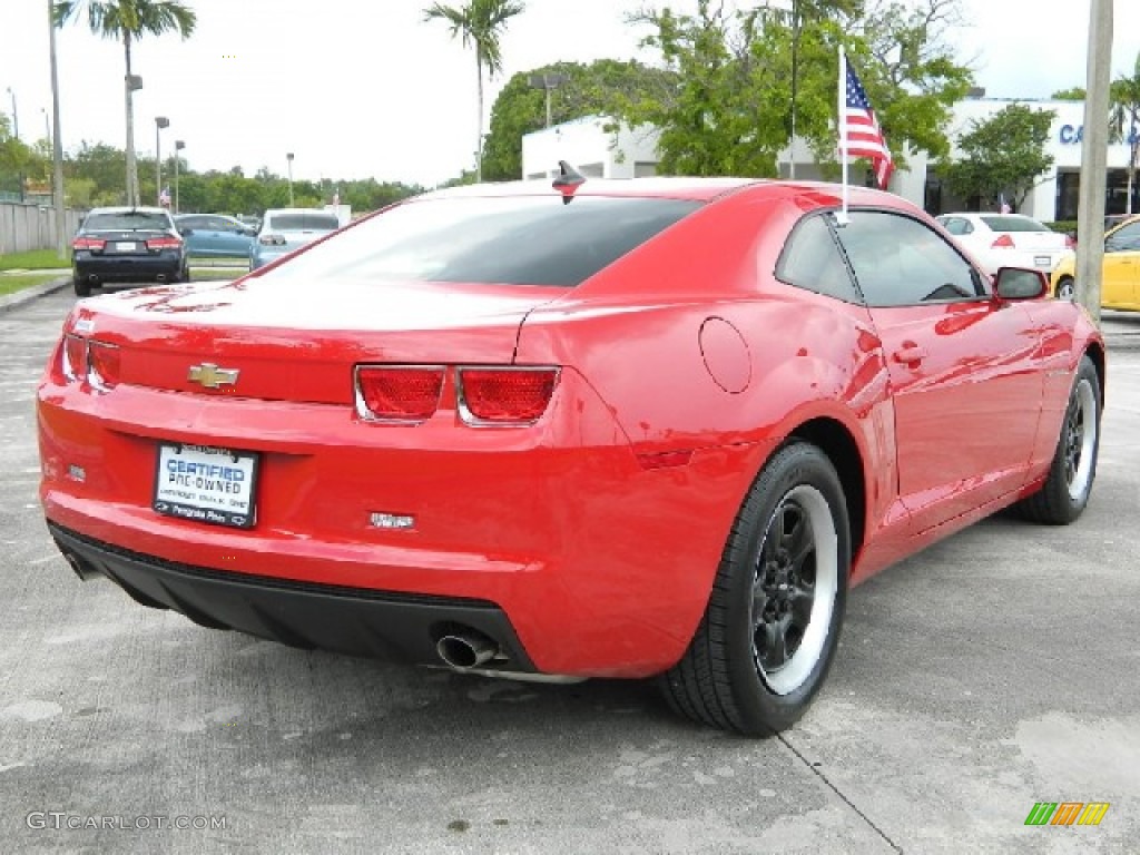 2011 Camaro LS Coupe - Victory Red / Black photo #18