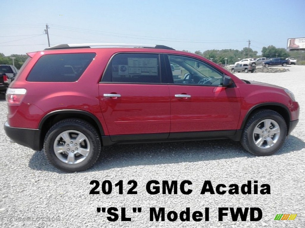 2012 Acadia SL - Crystal Red Tintcoat / Ebony photo #1