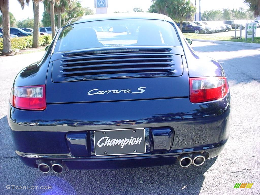 2008 911 Carrera S Coupe - Midnight Blue Metallic / Stone Grey photo #4