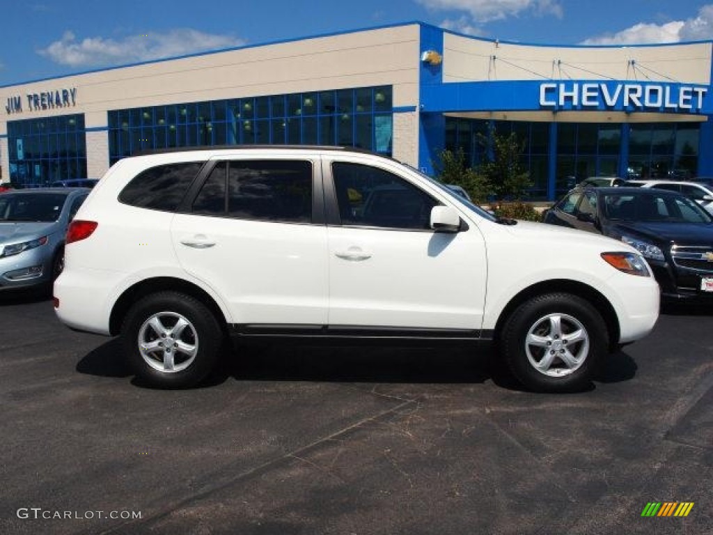 Powder White Pearl Hyundai Santa Fe