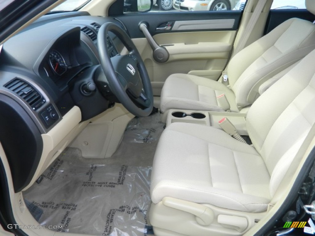 2009 CR-V LX - Crystal Black Pearl / Ivory photo #4