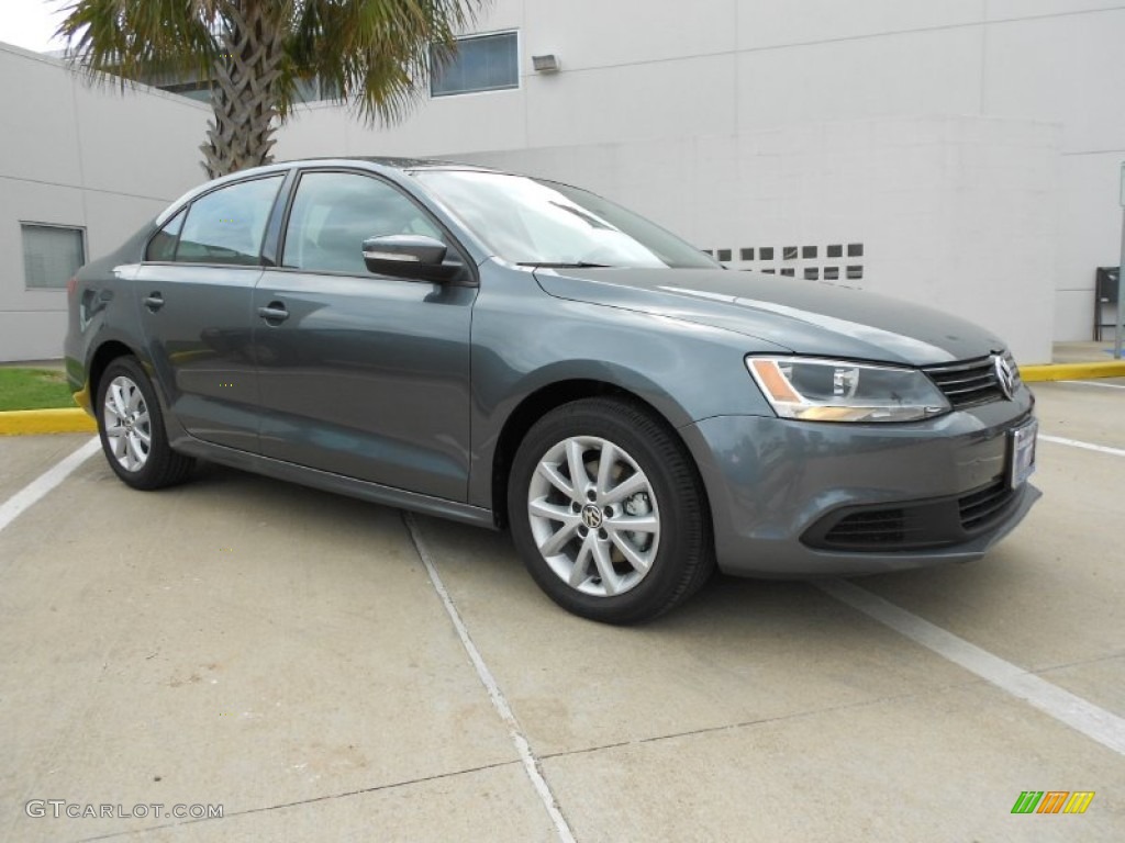 2012 Jetta SE Sedan - Platinum Gray Metallic / Titan Black photo #1