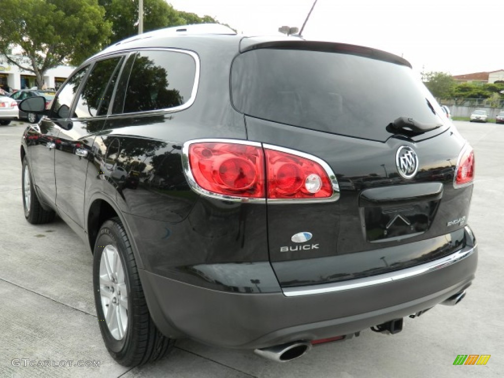 2008 Enclave CX - Carbon Black Metallic / Ebony/Ebony photo #2