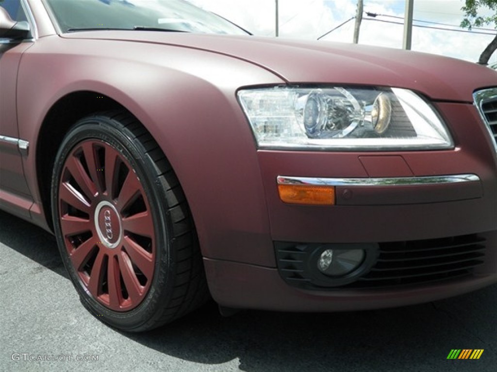 2007 A8 L 4.2 quattro - Custom Matte Burgundy / Sand Beige photo #2