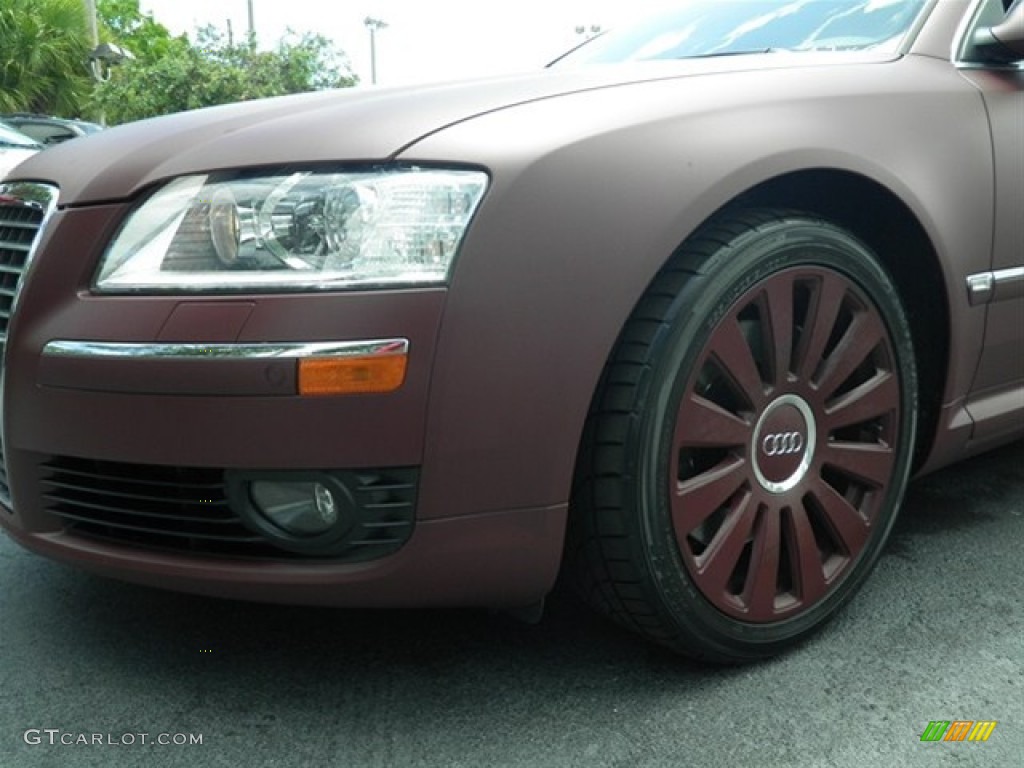 2007 A8 L 4.2 quattro - Custom Matte Burgundy / Sand Beige photo #10