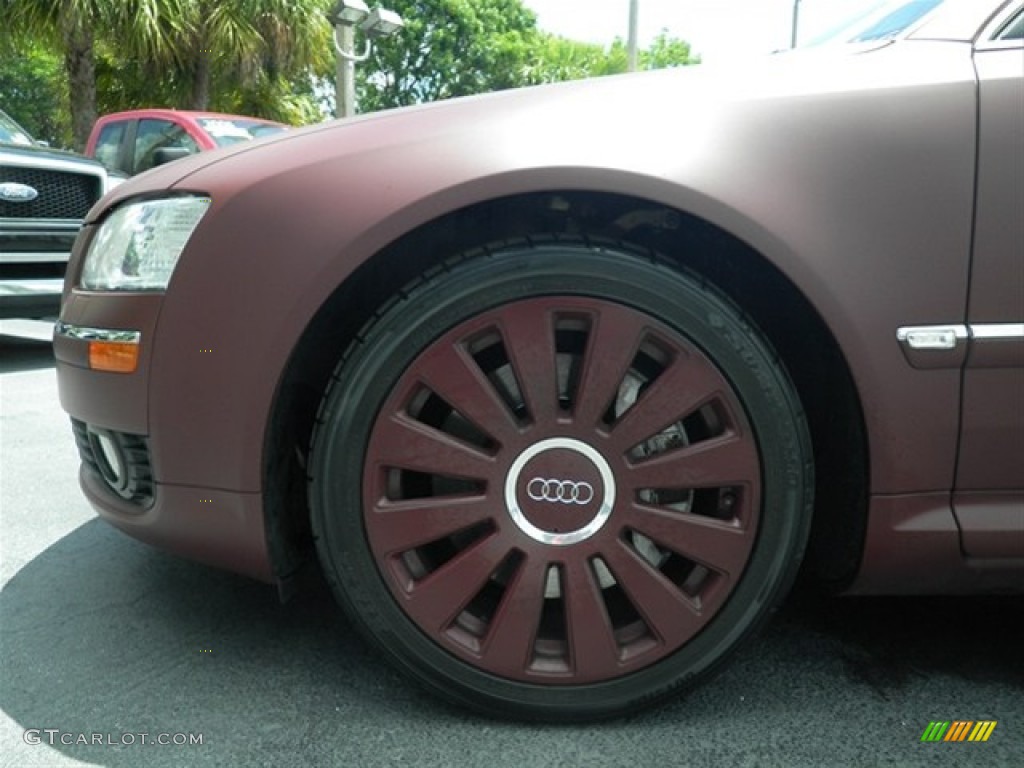 2007 A8 L 4.2 quattro - Custom Matte Burgundy / Sand Beige photo #12