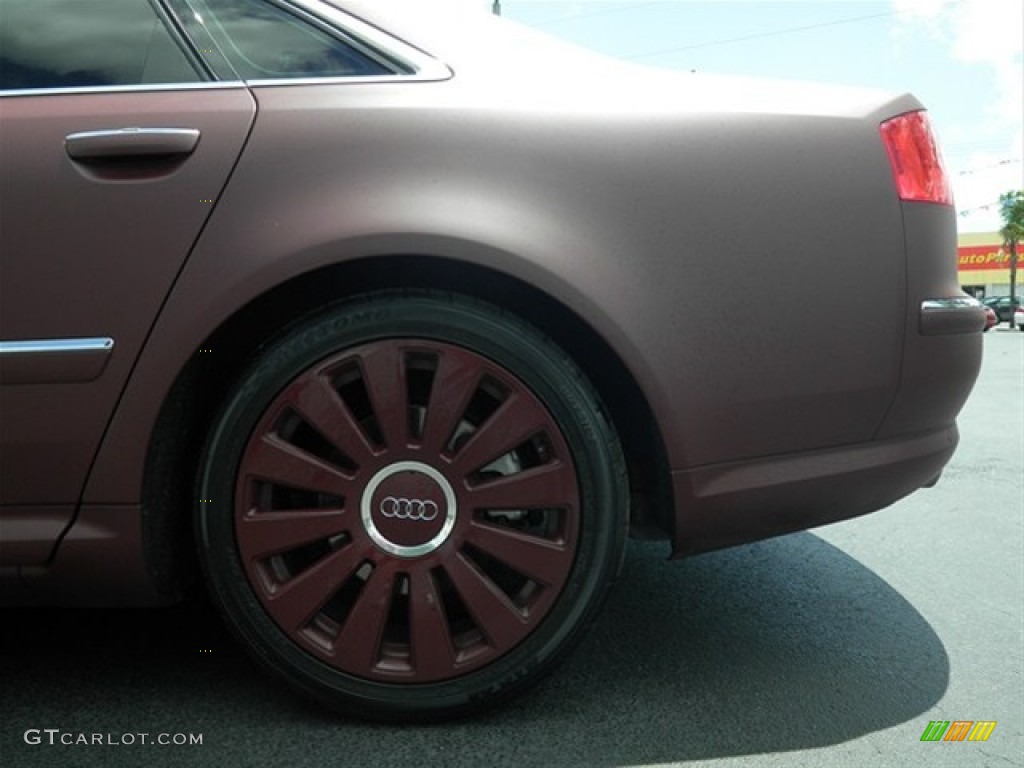 2007 A8 L 4.2 quattro - Custom Matte Burgundy / Sand Beige photo #14