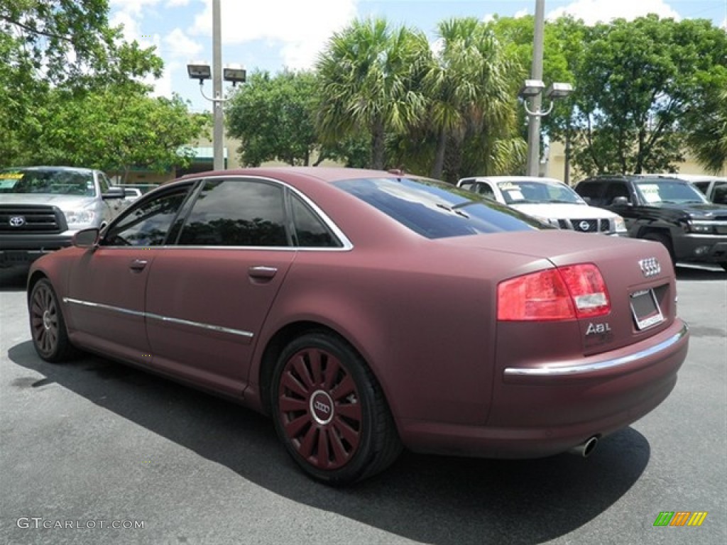 2007 A8 L 4.2 quattro - Custom Matte Burgundy / Sand Beige photo #15