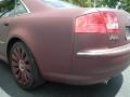 2007 Custom Matte Burgundy Audi A8 L 4.2 quattro  photo #16