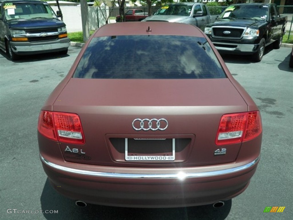 2007 A8 L 4.2 quattro - Custom Matte Burgundy / Sand Beige photo #20