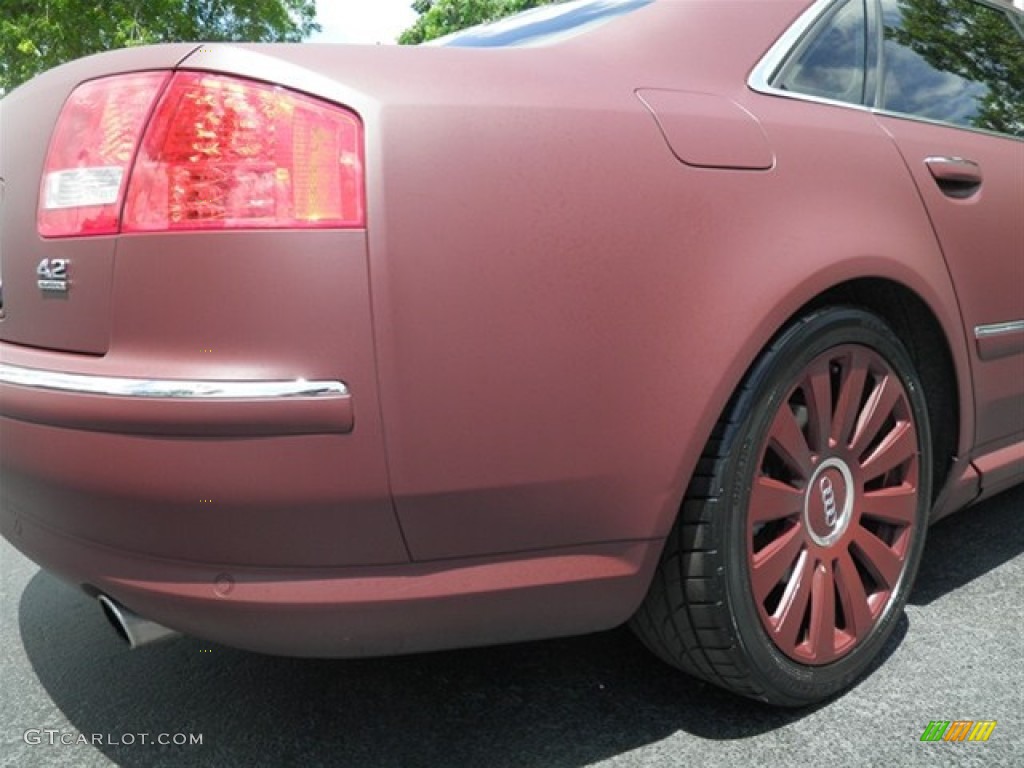 2007 A8 L 4.2 quattro - Custom Matte Burgundy / Sand Beige photo #22