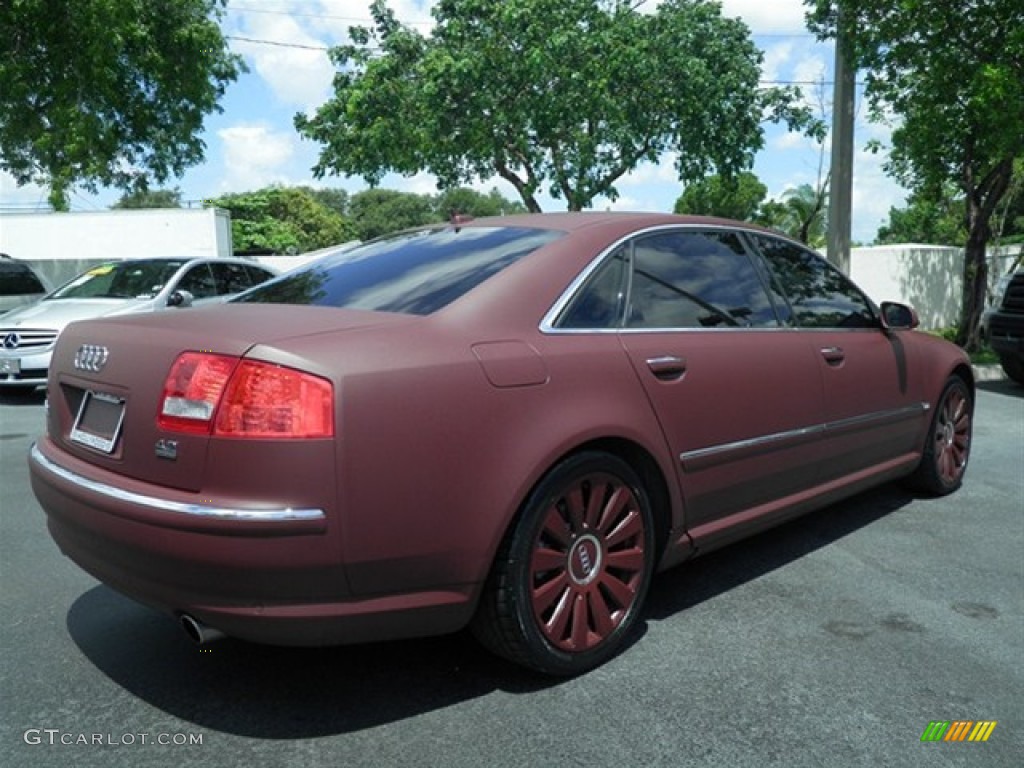 2007 A8 L 4.2 quattro - Custom Matte Burgundy / Sand Beige photo #23