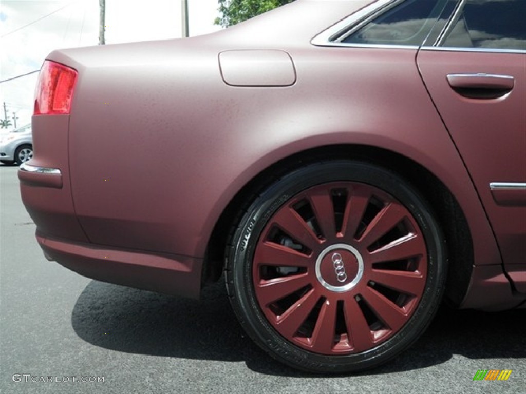 2007 A8 L 4.2 quattro - Custom Matte Burgundy / Sand Beige photo #24
