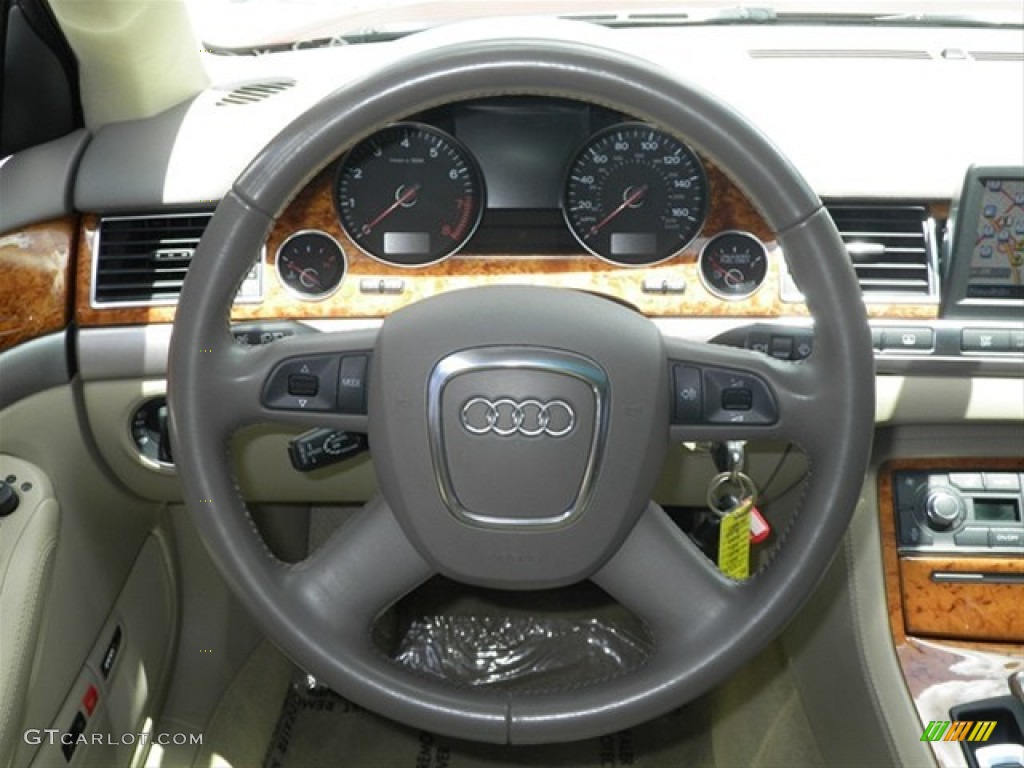 2007 A8 L 4.2 quattro - Custom Matte Burgundy / Sand Beige photo #44